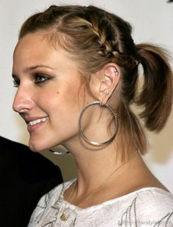 Classic Short Braid Ponytail Hairstyle