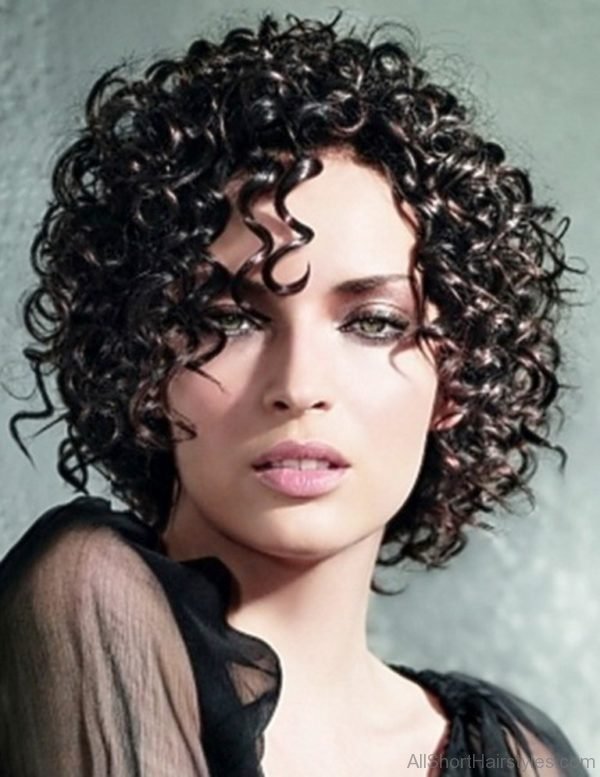 Classic Short Curly Hairstyle For Girls