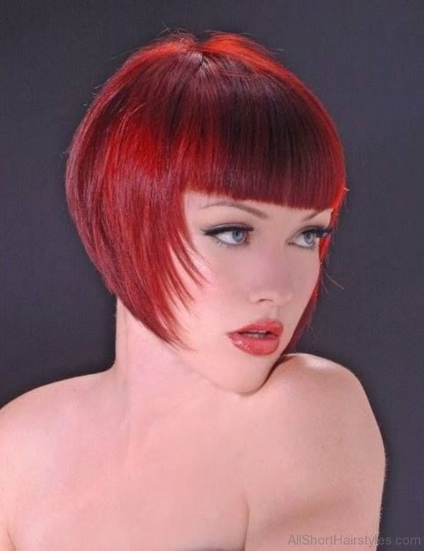 Cool Short Burgundy Hair