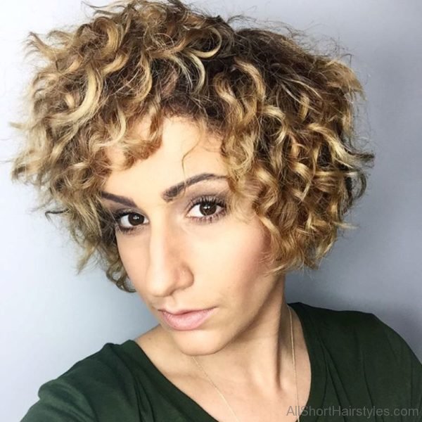 Curly Golden Hairstyle