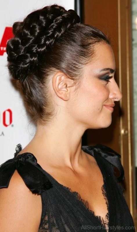 Double Braid Bun Hairstyle