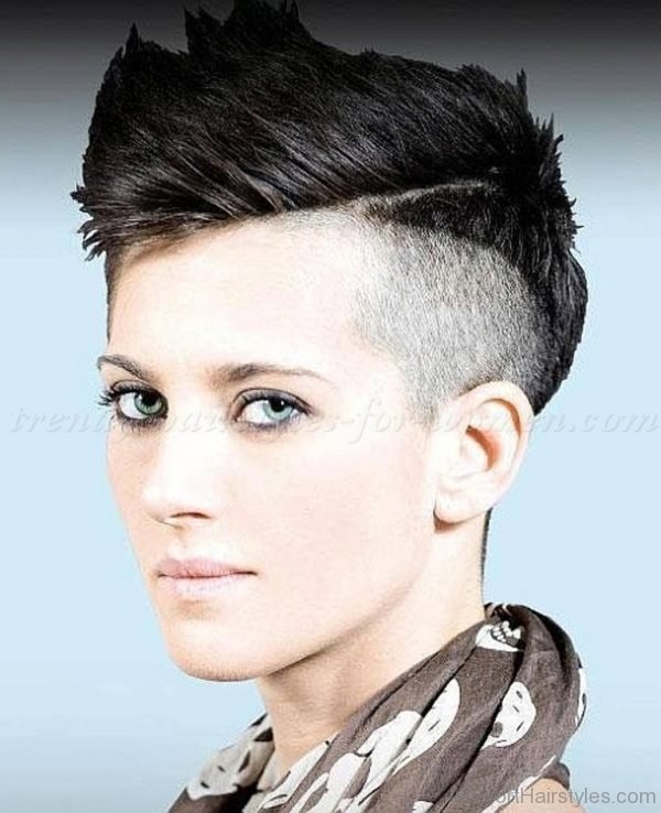 Elegant Spiky Undercut Hairstyle