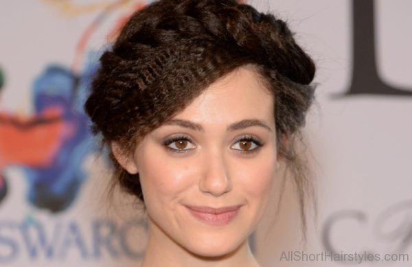 Emmy Rossum Updo Hairstyle