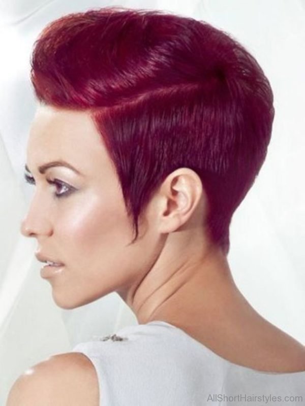 Fancy Burgundy Short Hair