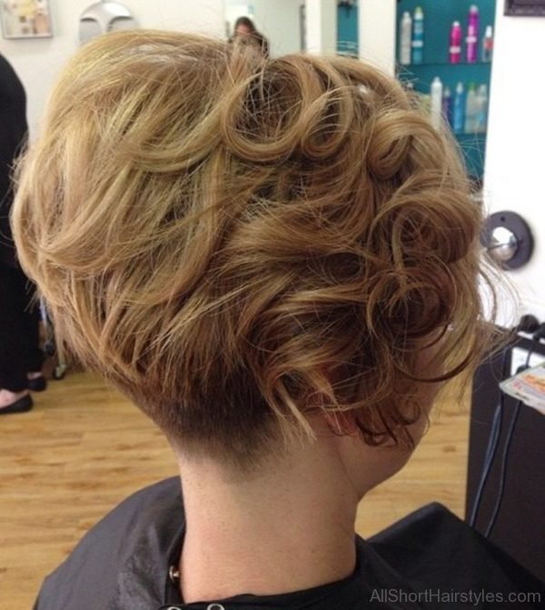 Fancy Short Curly Hairstyle