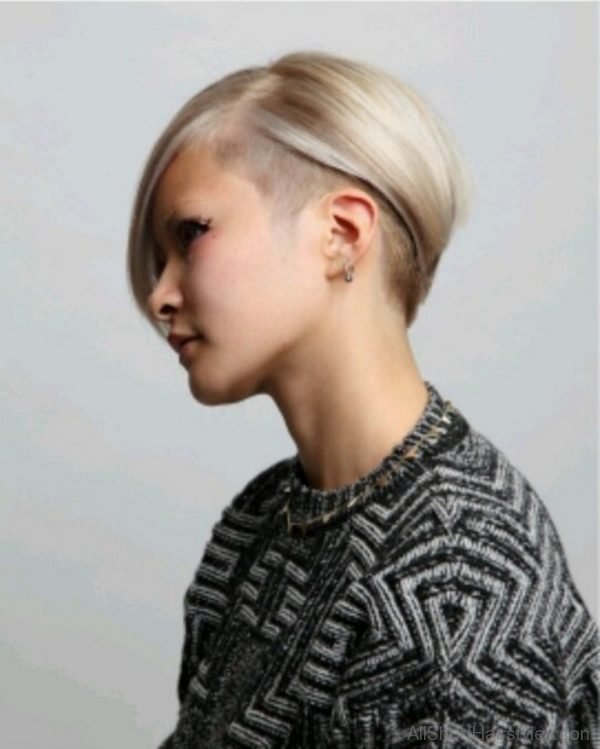 Good Short Blonde Undercut Hairstyle