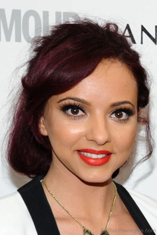 Jade Thirlwall Bun Hairstyle