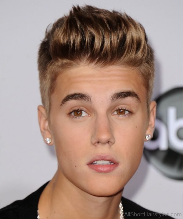 Justin Bieber Spiky Under Hairstyle