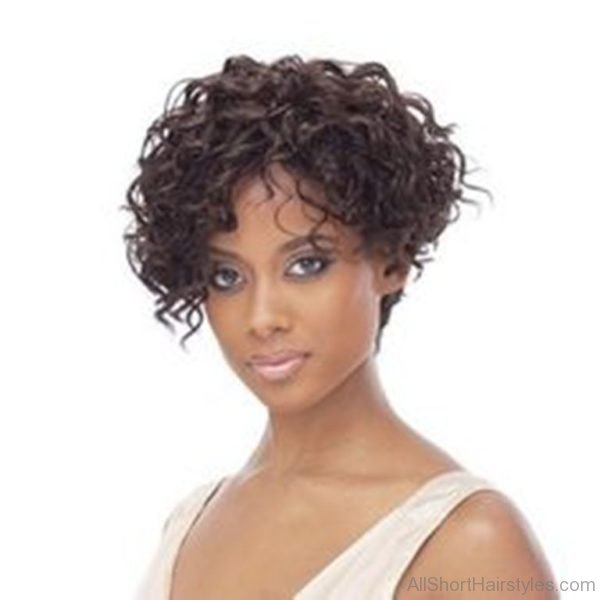 Lovely Short Curly Hairstyle