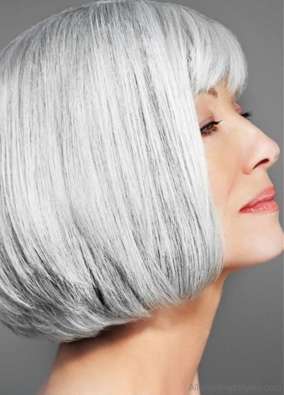 Stunning Grey Haircut