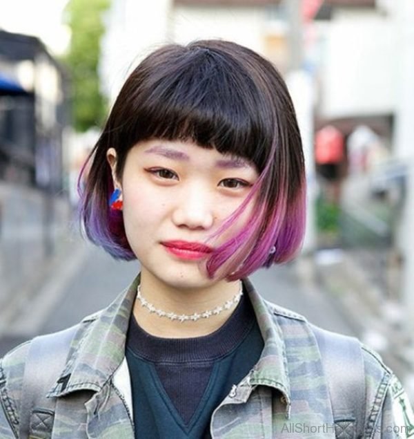 Medium Ombre Short Hair