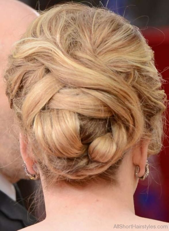 Messy Updo with Multiple Swept Hairstyle
