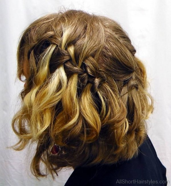 Messy Waterfall Braids Hairstyle