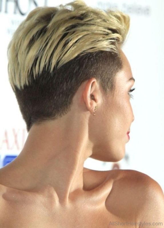 Miley Cyrus Short Haircut Undercut Pixie for Short Hair