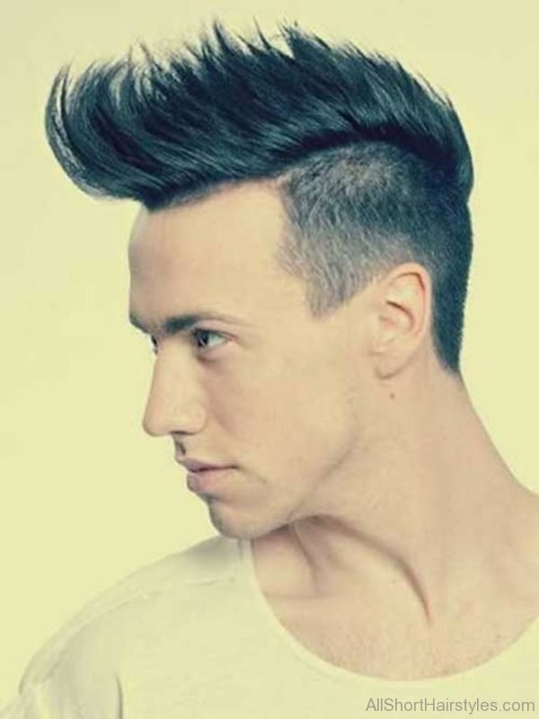 Mohawk Spiky Darkish Hair Type for Guys