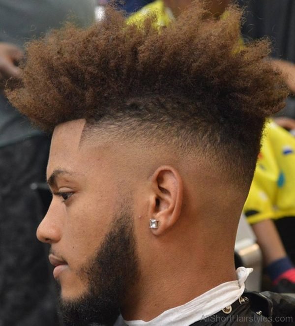 Natural Fro Undercut Hairstyle