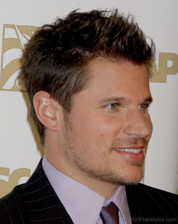 Nick Lachey spiky hair style