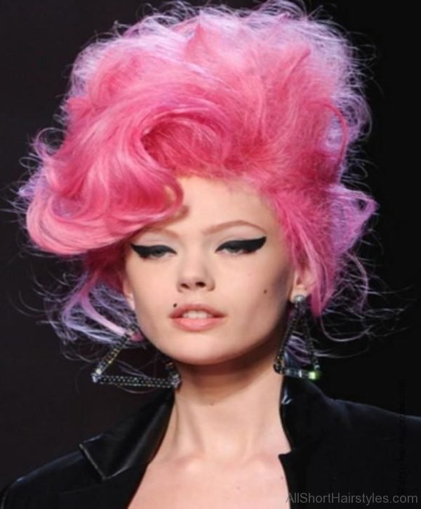 Pink Crazy Hairstyle