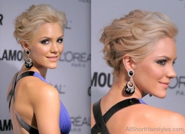 Pretty Short Updo Hairstyle 