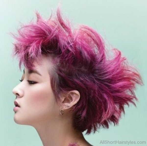 Purple Crazy Hairstyle