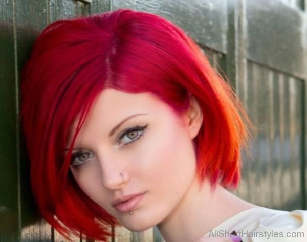 Red Short Hairstyle