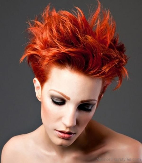 Colored Spiky Hairstyle 