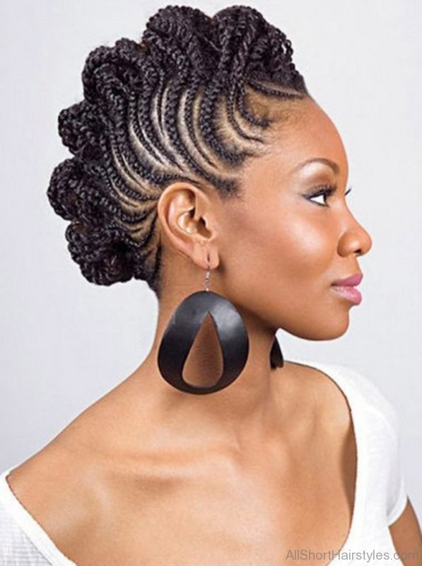 Short Hairstyle with Braids