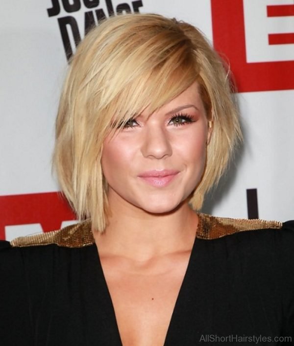 Short Layered Haircuts with Side Swept Bangs