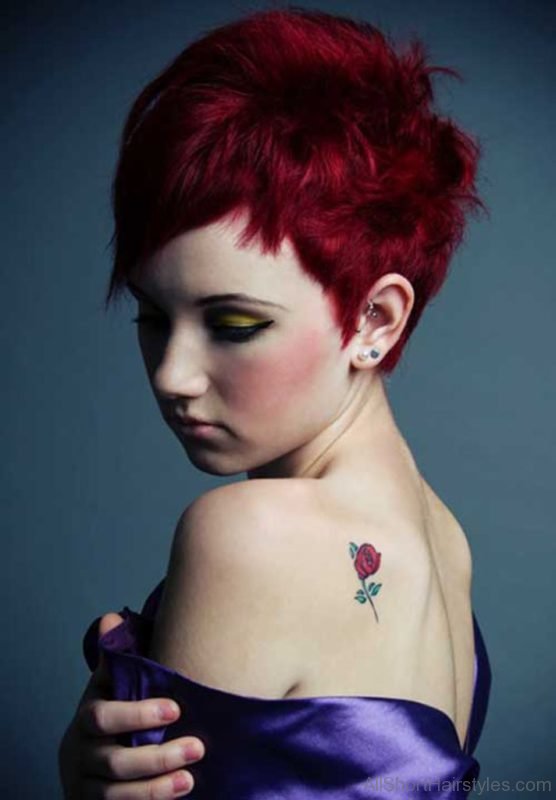 Short Red Haircut