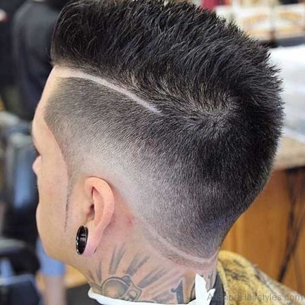 Short Spiky Undercut Faded Hairstyle for Men