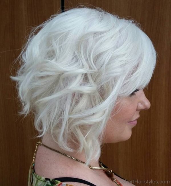 Short White Curls Hairstyle