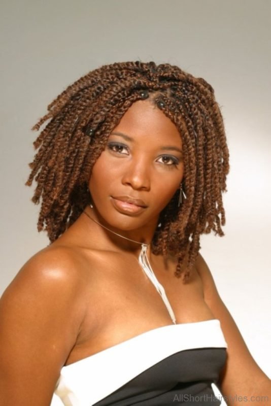 Short braided Hairstyle For African Girl