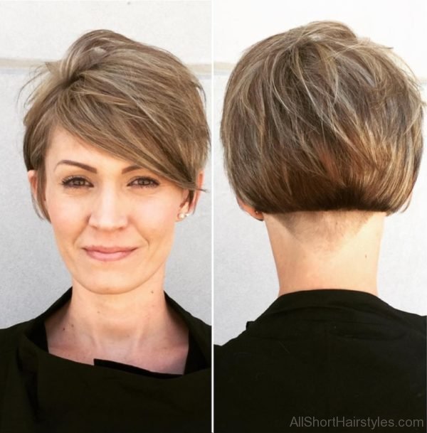 Side Parted Short Haircut