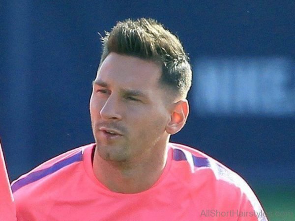 Spiky Hairstyle Of Lionel Messi
