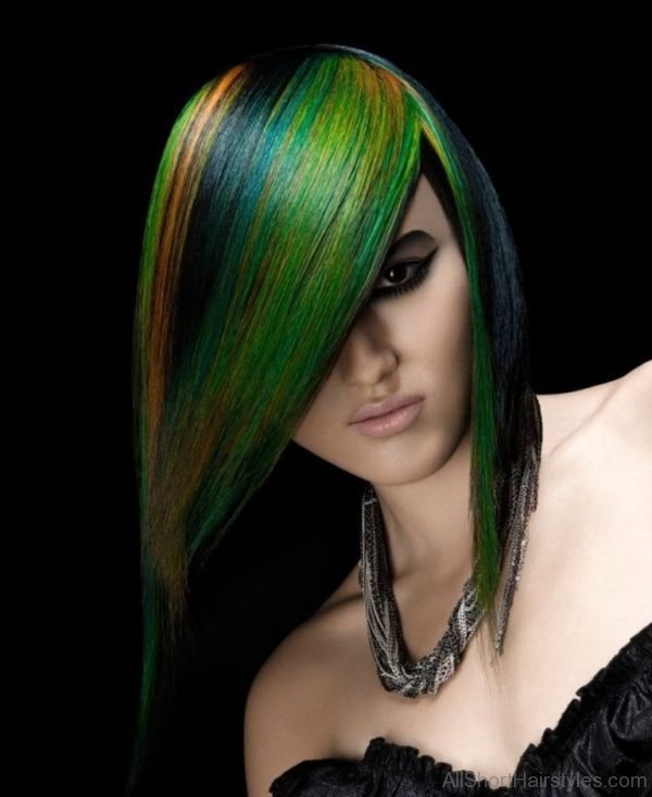 Straight Color Hairstyle