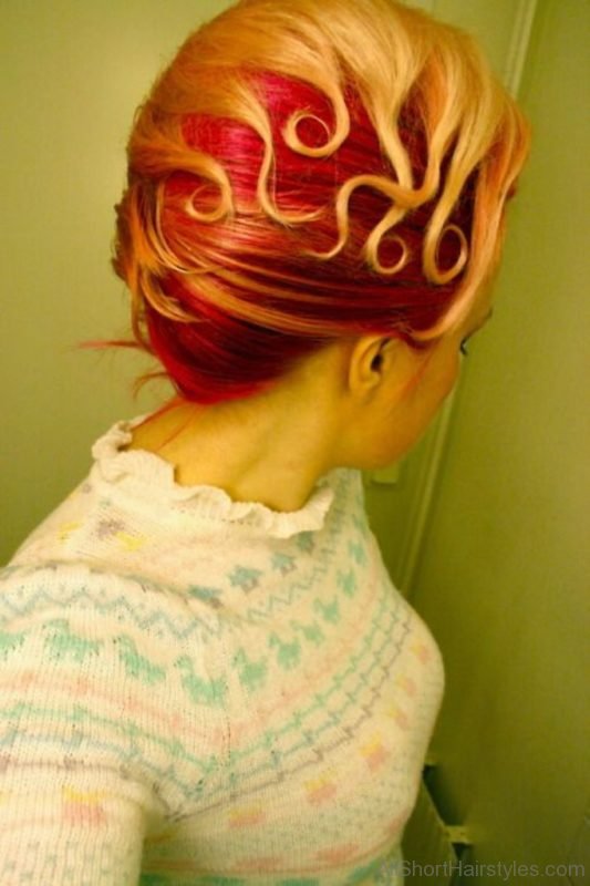 Attractive Updo Finger Wave Hair