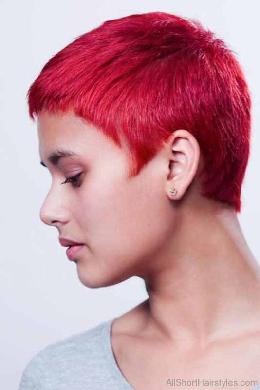 Very Short Red Hairstyle