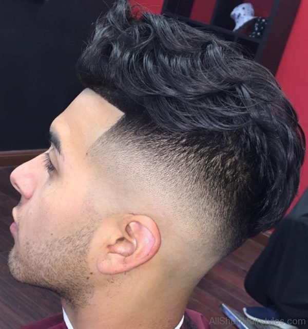 Wavy and Clean Undercut Haircut