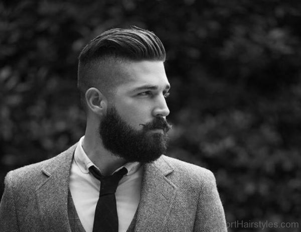 Beard And Undercut Hairstyle