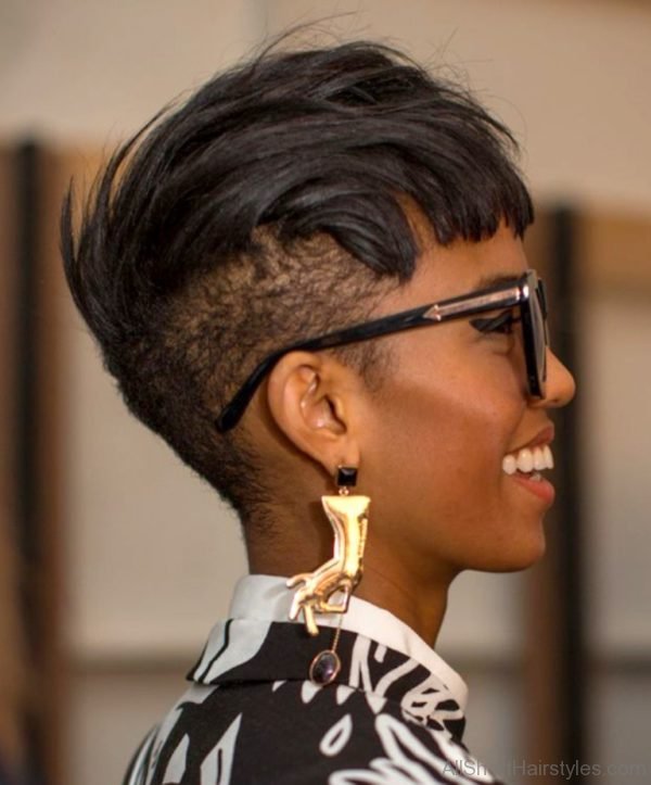 Short Undercut Hairstyle For Black Women